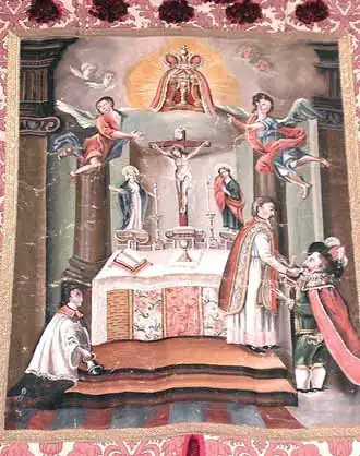 Milagro de Seefeld, detalle del techo